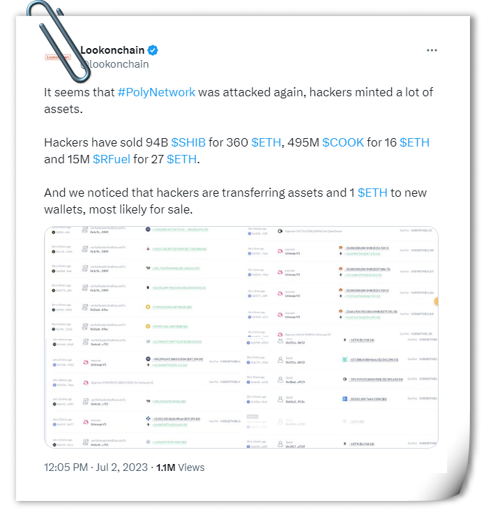 Over 999 Trillion SHIB Tokens were Minted in a Recent Attack on Poly Network